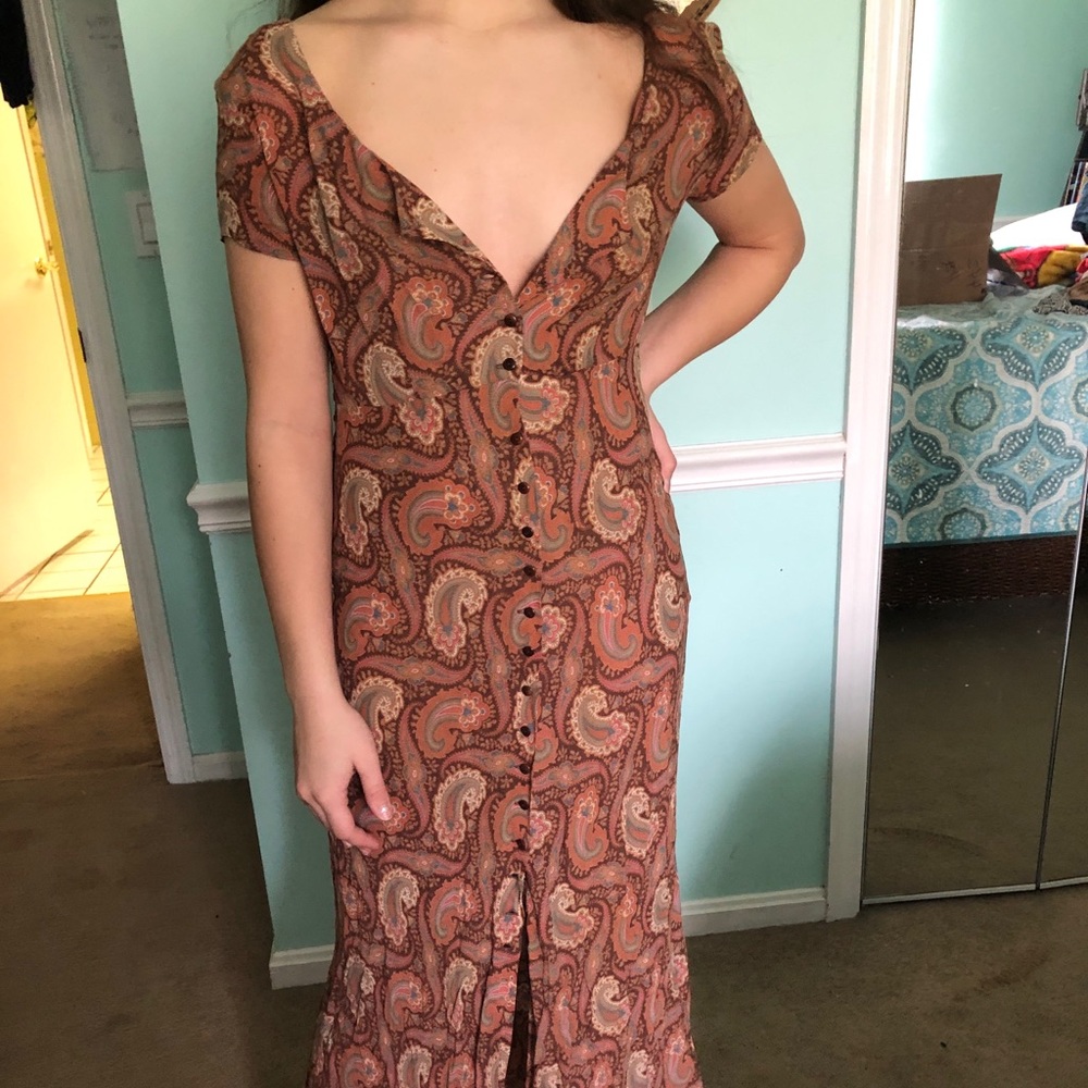 Vintage Paisley Dress